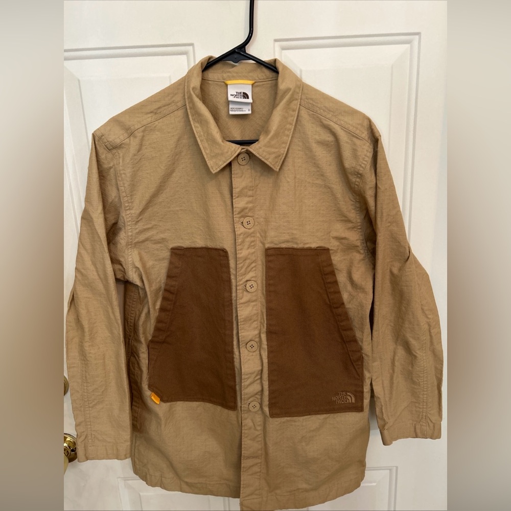The North Face Mens Field Shacket Shirt Jacket Med Khaki Utility Brown